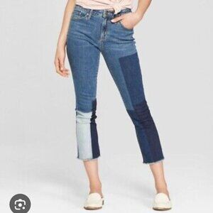 Universal Threads Patchwork Blue Jeans